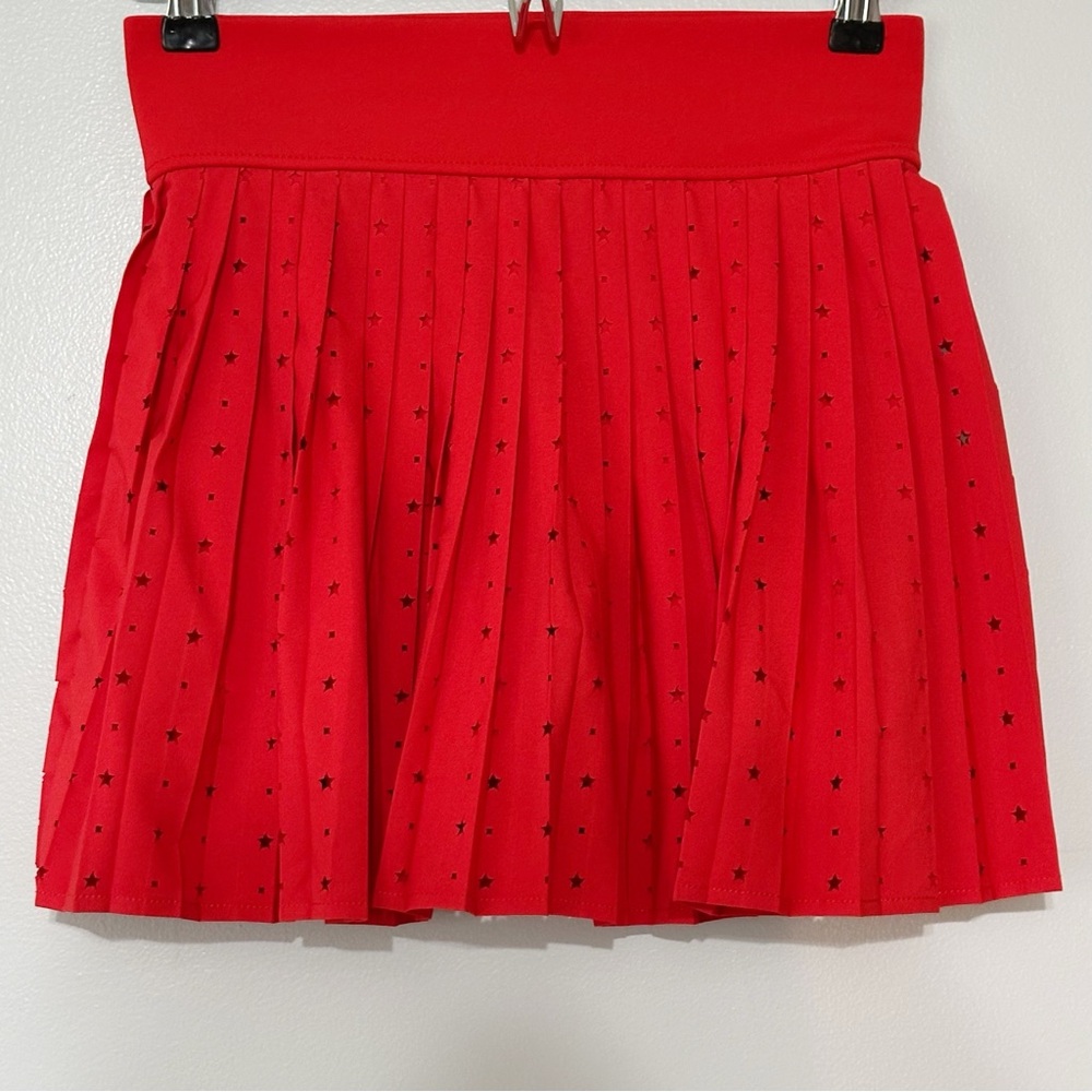 T/S by Thrive Red‎ Pleated Pull-On Skort with Stars